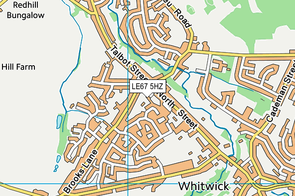 LE67 5HZ map - OS VectorMap District (Ordnance Survey) LE67 5HZ map - OS VectorMap District (Ordnance Survey)