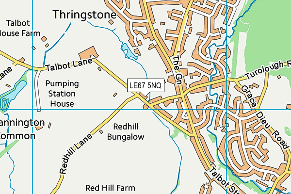 LE67 5NQ map - OS VectorMap District (Ordnance Survey) LE67 5NQ map - OS VectorMap District (Ordnance Survey)