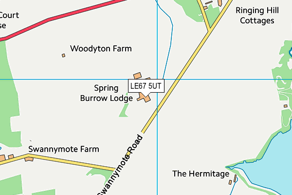 LE67 5UT map - OS VectorMap District (Ordnance Survey) LE67 5UT map - OS VectorMap District (Ordnance Survey)