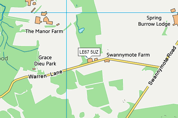 LE67 5UZ map - OS VectorMap District (Ordnance Survey) LE67 5UZ map - OS VectorMap District (Ordnance Survey)