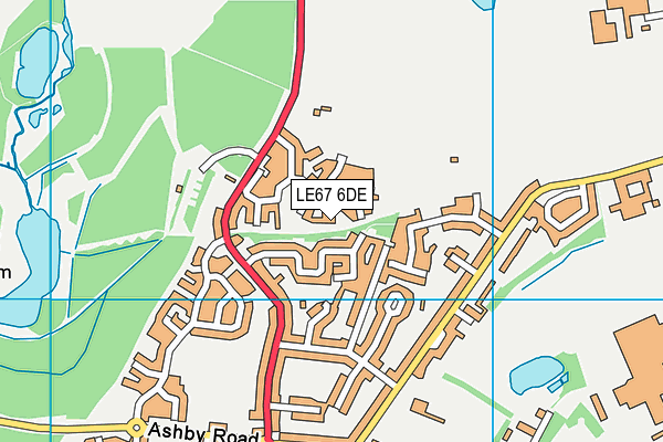 LE67 6DE map - OS VectorMap District (Ordnance Survey) LE67 6DE map - OS VectorMap District (Ordnance Survey)