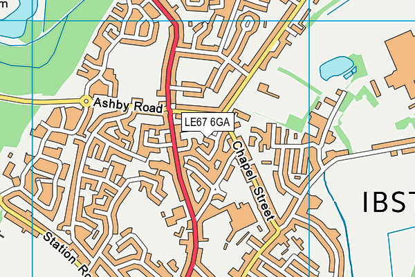 LE67 6GA map - OS VectorMap District (Ordnance Survey) LE67 6GA map - OS VectorMap District (Ordnance Survey)