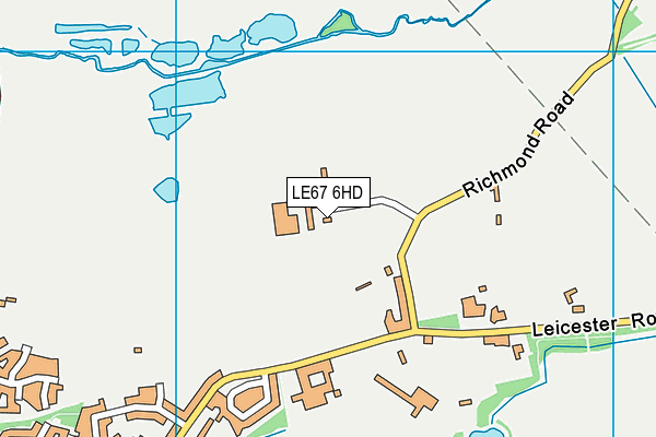 LE67 6HD map - OS VectorMap District (Ordnance Survey) LE67 6HD map - OS VectorMap District (Ordnance Survey)