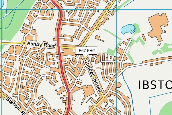 LE67 6HG map - OS VectorMap District (Ordnance Survey) LE67 6HG map - OS VectorMap District (Ordnance Survey)