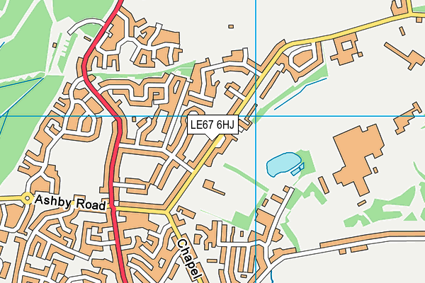 LE67 6HJ map - OS VectorMap District (Ordnance Survey) LE67 6HJ map - OS VectorMap District (Ordnance Survey)
