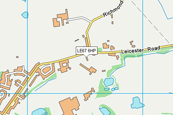 LE67 6HP map - OS VectorMap District (Ordnance Survey) LE67 6HP map - OS VectorMap District (Ordnance Survey)
