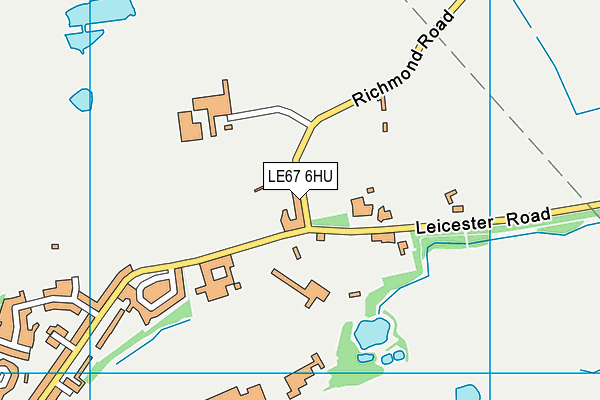 LE67 6HU map - OS VectorMap District (Ordnance Survey) LE67 6HU map - OS VectorMap District (Ordnance Survey)