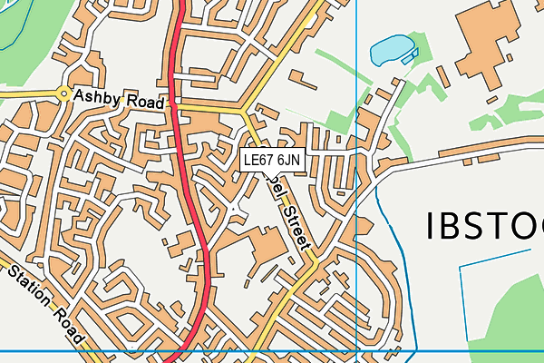 LE67 6JN map - OS VectorMap District (Ordnance Survey) LE67 6JN map - OS VectorMap District (Ordnance Survey)