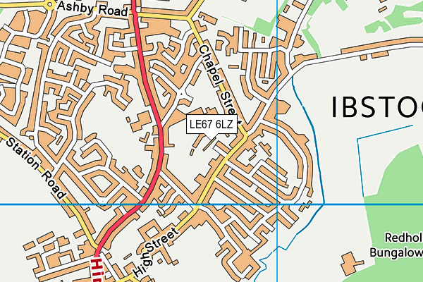 LE67 6LZ map - OS VectorMap District (Ordnance Survey) LE67 6LZ map - OS VectorMap District (Ordnance Survey)