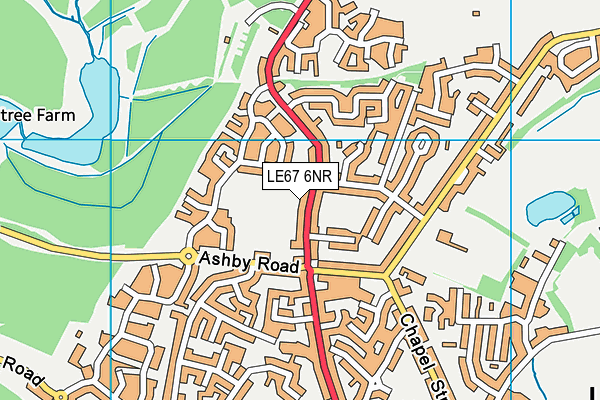 LE67 6NR map - OS VectorMap District (Ordnance Survey) LE67 6NR map - OS VectorMap District (Ordnance Survey)