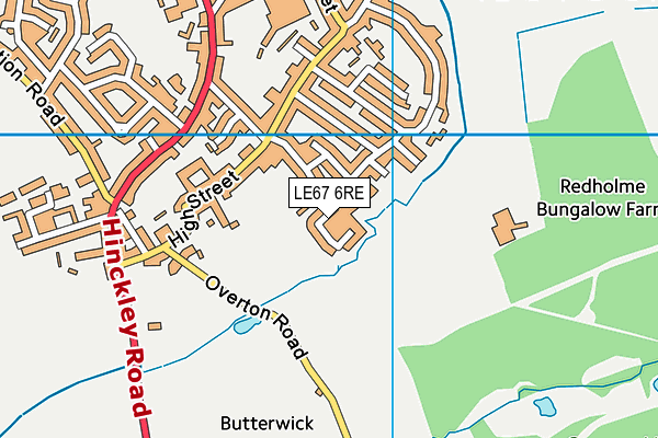 LE67 6RE map - OS VectorMap District (Ordnance Survey) LE67 6RE map - OS VectorMap District (Ordnance Survey)