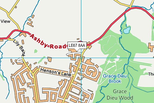 LE67 8AA map - OS VectorMap District (Ordnance Survey) LE67 8AA map - OS VectorMap District (Ordnance Survey)