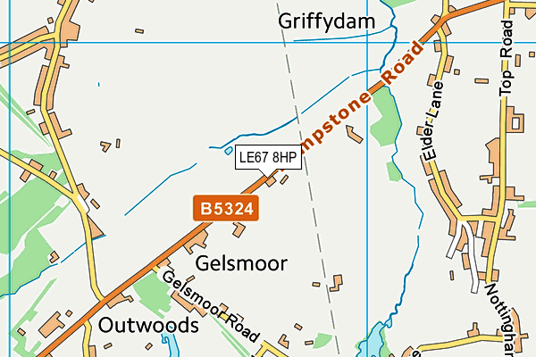 LE67 8HP map - OS VectorMap District (Ordnance Survey) LE67 8HP map - OS VectorMap District (Ordnance Survey)