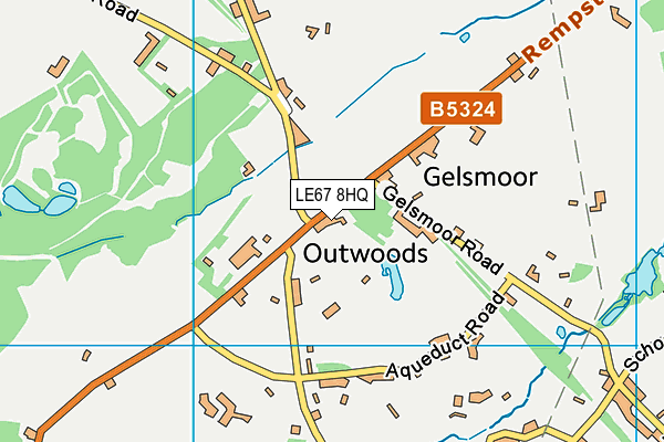 LE67 8HQ map - OS VectorMap District (Ordnance Survey) LE67 8HQ map - OS VectorMap District (Ordnance Survey)