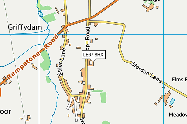 LE67 8HX map - OS VectorMap District (Ordnance Survey) LE67 8HX map - OS VectorMap District (Ordnance Survey)
