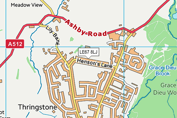 LE67 8LJ map - OS VectorMap District (Ordnance Survey) LE67 8LJ map - OS VectorMap District (Ordnance Survey)