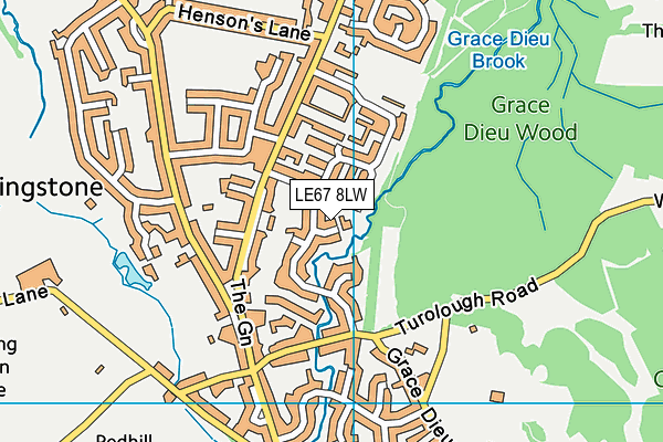 LE67 8LW map - OS VectorMap District (Ordnance Survey) LE67 8LW map - OS VectorMap District (Ordnance Survey)
