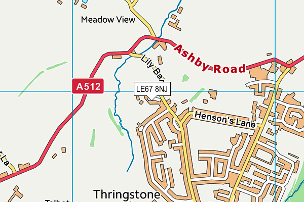 LE67 8NJ map - OS VectorMap District (Ordnance Survey) LE67 8NJ map - OS VectorMap District (Ordnance Survey)
