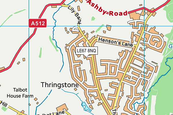 LE67 8NQ map - OS VectorMap District (Ordnance Survey) LE67 8NQ map - OS VectorMap District (Ordnance Survey)