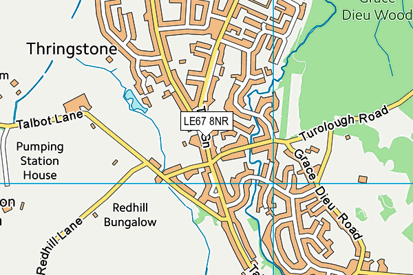 LE67 8NR map - OS VectorMap District (Ordnance Survey) LE67 8NR map - OS VectorMap District (Ordnance Survey)