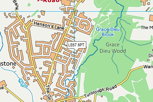 LE67 8PT map - OS VectorMap District (Ordnance Survey) LE67 8PT map - OS VectorMap District (Ordnance Survey)