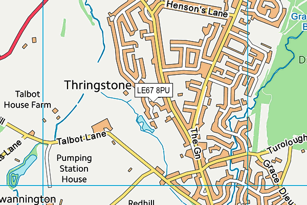 LE67 8PU map - OS VectorMap District (Ordnance Survey) LE67 8PU map - OS VectorMap District (Ordnance Survey)