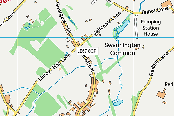LE67 8QP map - OS VectorMap District (Ordnance Survey) LE67 8QP map - OS VectorMap District (Ordnance Survey)