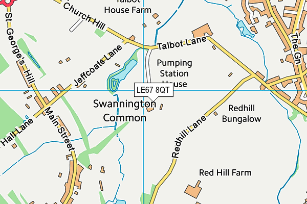 LE67 8QT map - OS VectorMap District (Ordnance Survey) LE67 8QT map - OS VectorMap District (Ordnance Survey)
