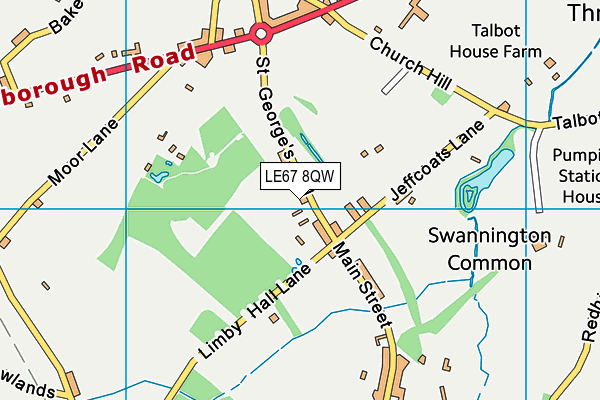 LE67 8QW map - OS VectorMap District (Ordnance Survey) LE67 8QW map - OS VectorMap District (Ordnance Survey)