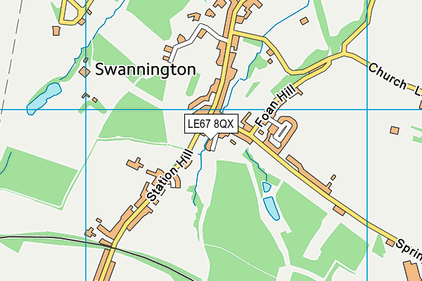 LE67 8QX map - OS VectorMap District (Ordnance Survey) LE67 8QX map - OS VectorMap District (Ordnance Survey)