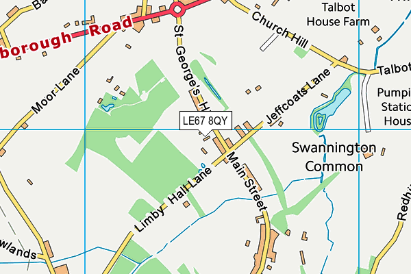 LE67 8QY map - OS VectorMap District (Ordnance Survey) LE67 8QY map - OS VectorMap District (Ordnance Survey)