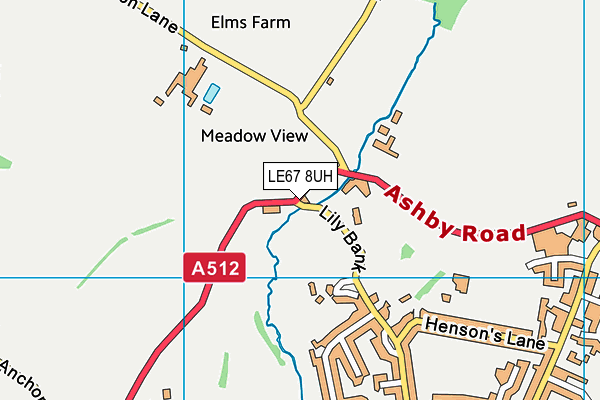 LE67 8UH map - OS VectorMap District (Ordnance Survey) LE67 8UH map - OS VectorMap District (Ordnance Survey)