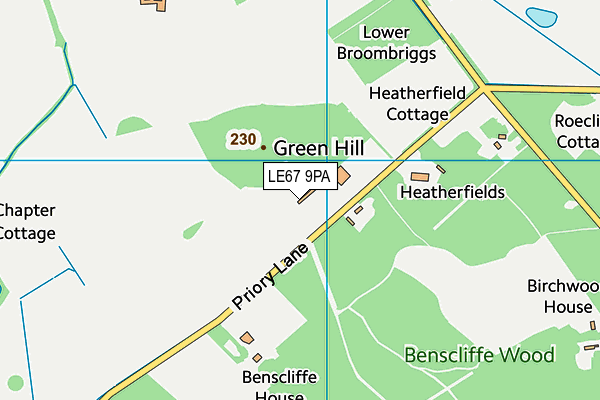 LE67 9PA map - OS VectorMap District (Ordnance Survey) LE67 9PA map - OS VectorMap District (Ordnance Survey)