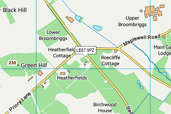 LE67 9PZ map - OS VectorMap District (Ordnance Survey) LE67 9PZ map - OS VectorMap District (Ordnance Survey)