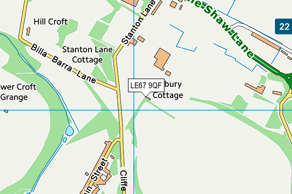 LE67 9QF map - OS VectorMap District (Ordnance Survey) LE67 9QF map - OS VectorMap District (Ordnance Survey)