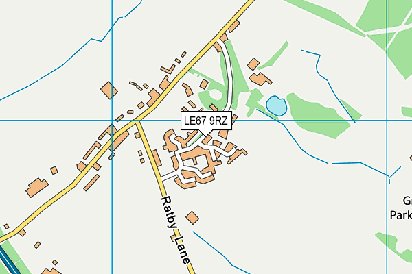 LE67 9RZ map - OS VectorMap District (Ordnance Survey) LE67 9RZ map - OS VectorMap District (Ordnance Survey)