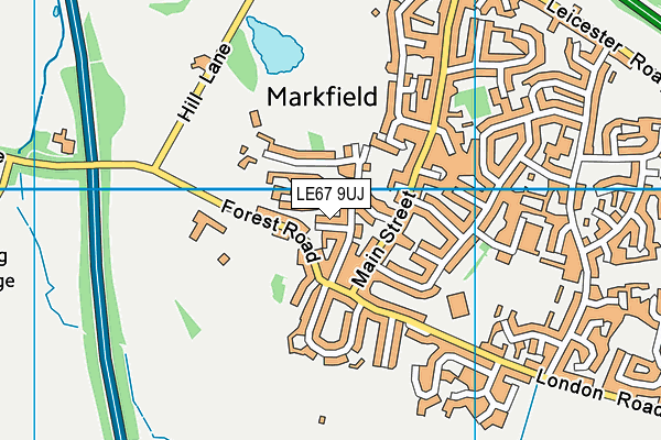 LE67 9UJ map - OS VectorMap District (Ordnance Survey) LE67 9UJ map - OS VectorMap District (Ordnance Survey)