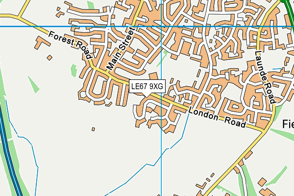 LE67 9XG map - OS VectorMap District (Ordnance Survey) LE67 9XG map - OS VectorMap District (Ordnance Survey)