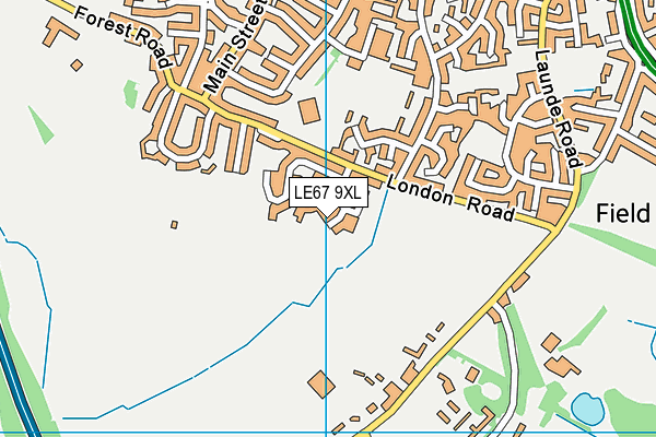 LE67 9XL map - OS VectorMap District (Ordnance Survey) LE67 9XL map - OS VectorMap District (Ordnance Survey)