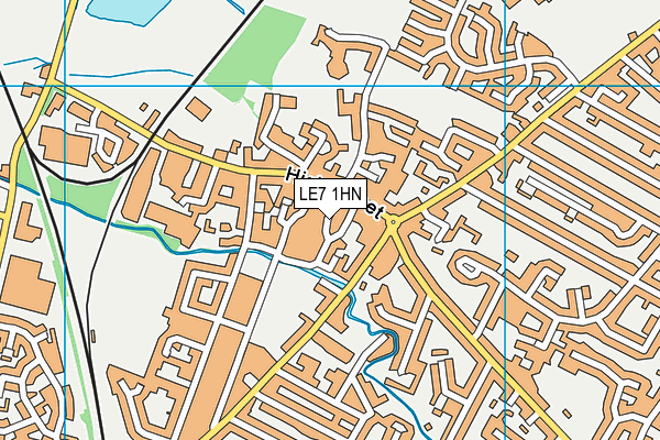 LE7 1HN map - OS VectorMap District (Ordnance Survey) LE7 1HN map - OS VectorMap District (Ordnance Survey)