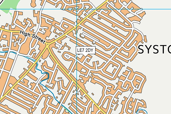 LE7 2DY map - OS VectorMap District (Ordnance Survey) LE7 2DY map - OS VectorMap District (Ordnance Survey)