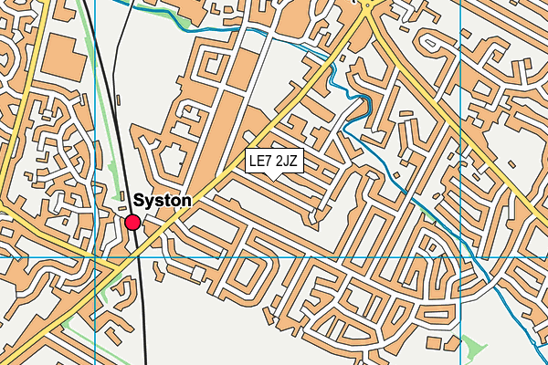 LE7 2JZ map - OS VectorMap District (Ordnance Survey) LE7 2JZ map - OS VectorMap District (Ordnance Survey)