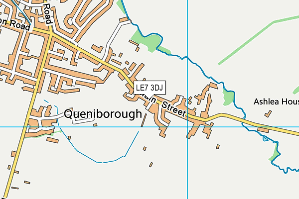LE7 3DJ map - OS VectorMap District (Ordnance Survey) LE7 3DJ map - OS VectorMap District (Ordnance Survey)
