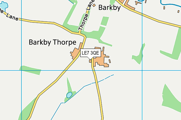 LE7 3QE map - OS VectorMap District (Ordnance Survey) LE7 3QE map - OS VectorMap District (Ordnance Survey)