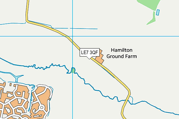 LE7 3QF map - OS VectorMap District (Ordnance Survey) LE7 3QF map - OS VectorMap District (Ordnance Survey)