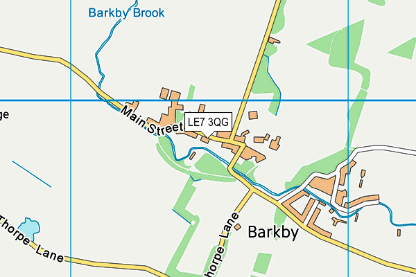 LE7 3QG map - OS VectorMap District (Ordnance Survey) LE7 3QG map - OS VectorMap District (Ordnance Survey)