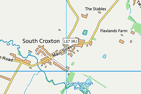 LE7 3RJ map - OS VectorMap District (Ordnance Survey) LE7 3RJ map - OS VectorMap District (Ordnance Survey)