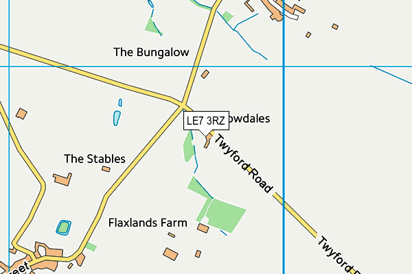 LE7 3RZ map - OS VectorMap District (Ordnance Survey) LE7 3RZ map - OS VectorMap District (Ordnance Survey)