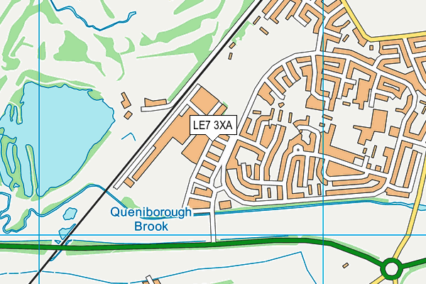 LE7 3XA map - OS VectorMap District (Ordnance Survey) LE7 3XA map - OS VectorMap District (Ordnance Survey)