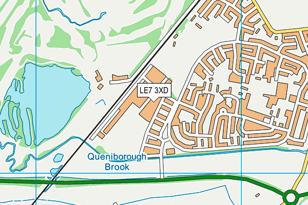 LE7 3XD map - OS VectorMap District (Ordnance Survey) LE7 3XD map - OS VectorMap District (Ordnance Survey)